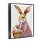 Stupell Industries Easter Bunny with Egg Basket Framed Giclee By Regina Moore
